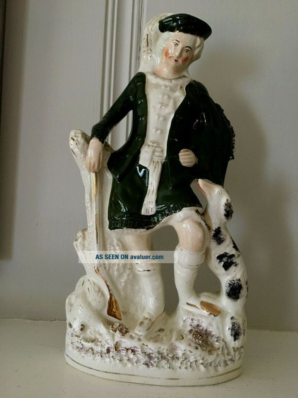 ANTIQUE C. 1850 ' S STAFFORDSHIRE SCOTSMAN 14 