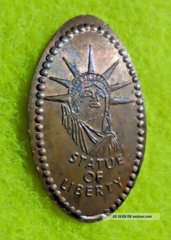Statue Of Liberty Elongated Penny York NY USA Cent Souvenir Coin ...