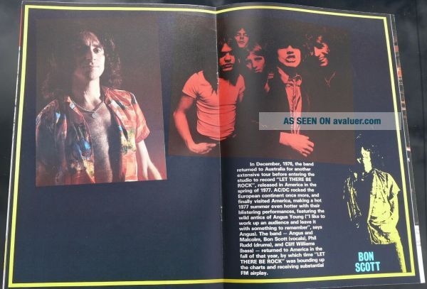 AC - DC 1979 Concert Program And Badge From Last Tour (with Bon Scott ...