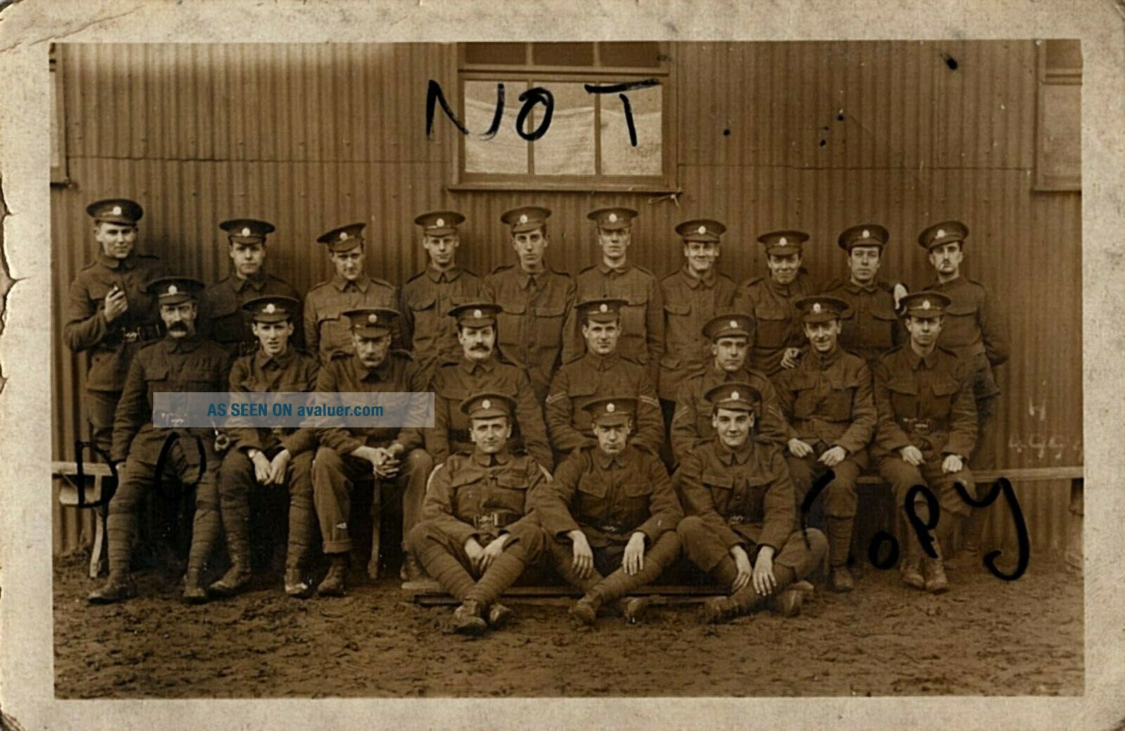 WW1 Soldier Group 5th London Regiment London Rifle Brigade In Hutted ...