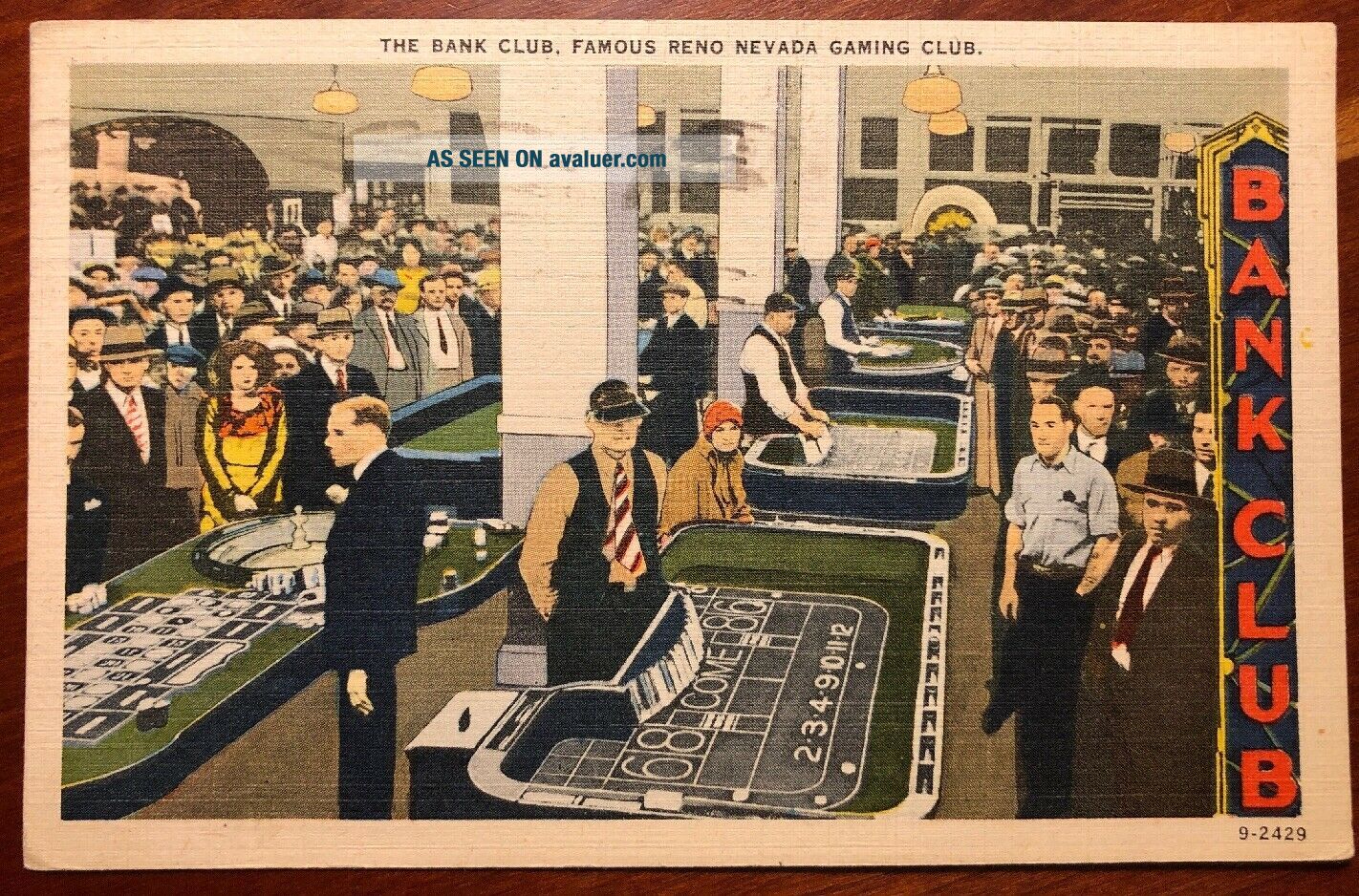 The Bank Club Reno Nevada Gaming Club Nevada linen 1946