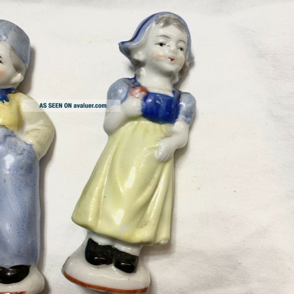 Vintage Porcelain Dutch Boy And Girl Figurines Made In Japan | #48540596