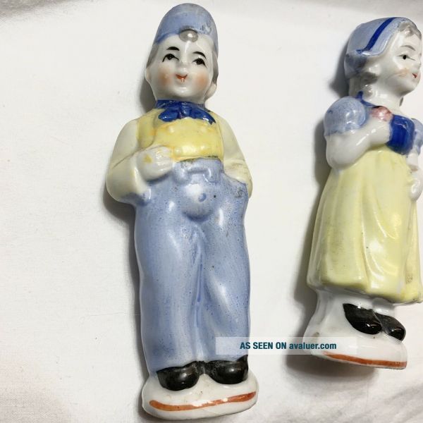 Vintage Porcelain Dutch Boy And Girl Figurines Made In Japan | #48540596