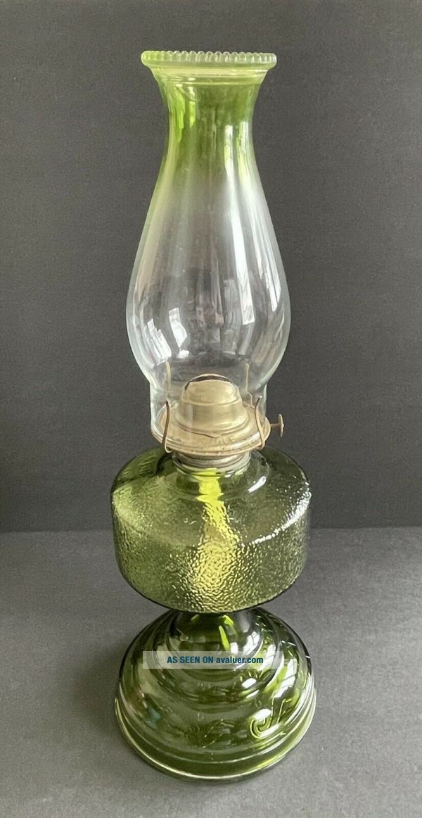 Vtg Avocado Early American Lamp Homesteader Rare Green Top All | #49549018