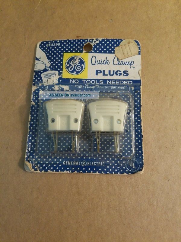 General Plug Vintage GE General Electric Quick Clamp Plugs Replacements GE4399 - 22D ...