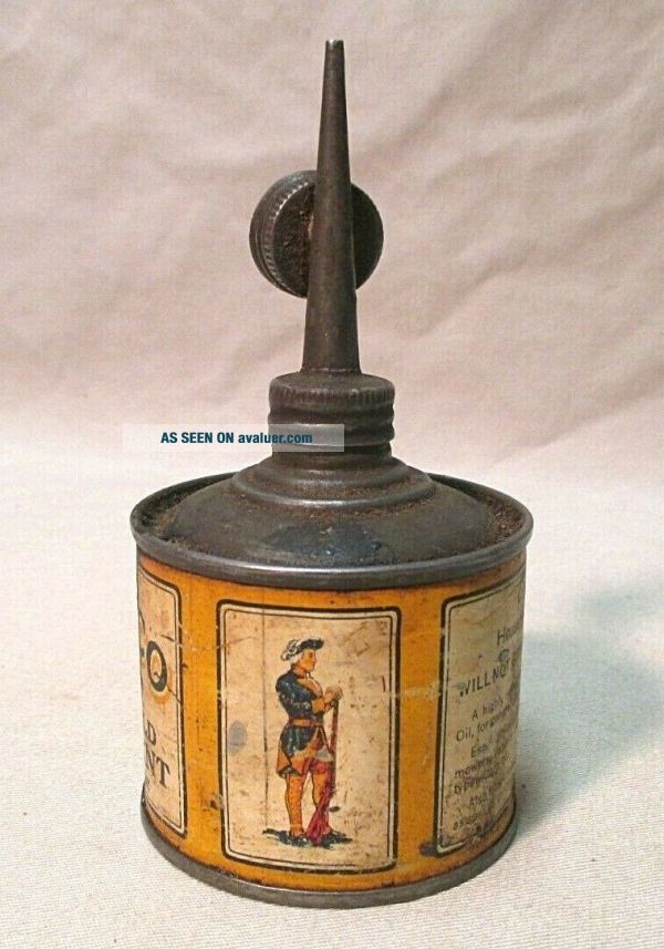 VINTAGE 1930s CONOCO HANDY OILER OIL CAN MINUTE MAN EARLY GAS FILLING ...