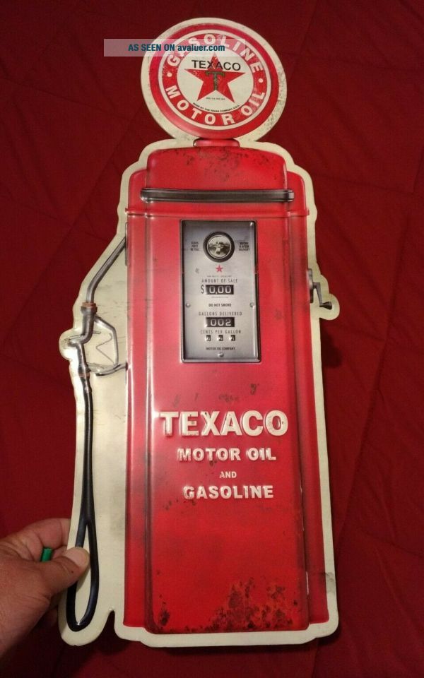 TEXACO FILLING STATION Cartello Da Parete Benzina Targa Benzina
