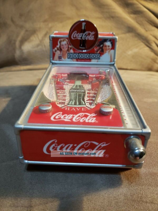 Coca Cola Pinball Machine/Musical Bank By Enseco W/ Certificate Of ...