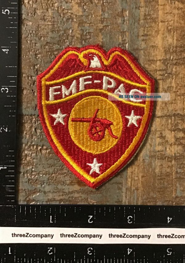 Usmc Pac WW2 US Marine Corps FMF - PAC Artillery Battalion SSI Patch USMC ...