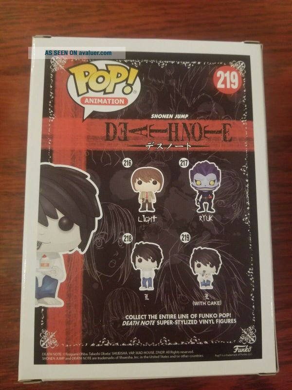 Funko POP Death Note L With Cake Hot Topic Exclusive 219 | #50410504