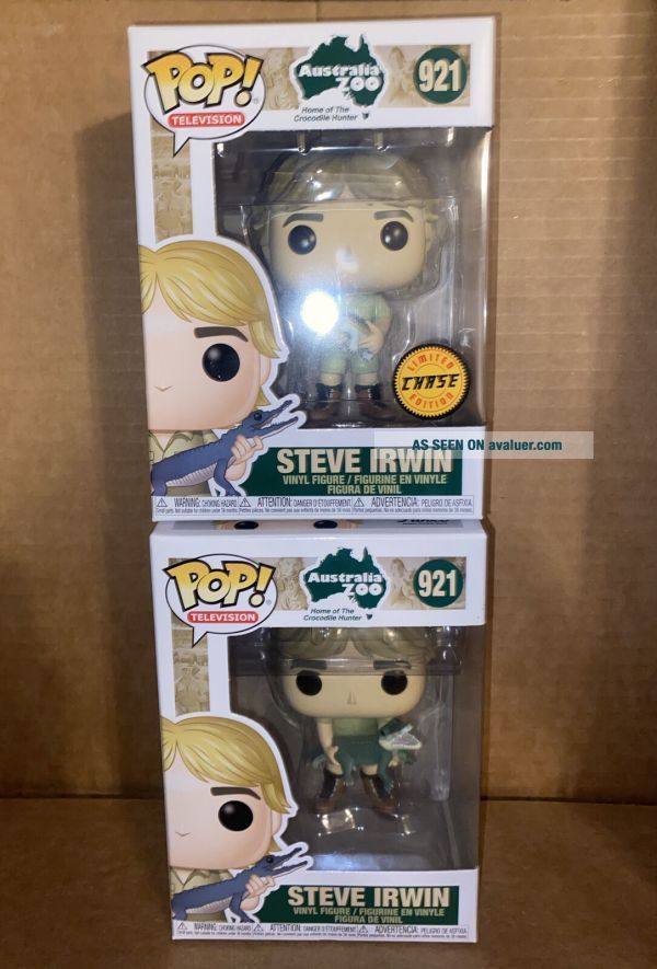 Funko Pop Steve Irwin 921 Chase Limited Edition W/Turtle And Crocodile ...