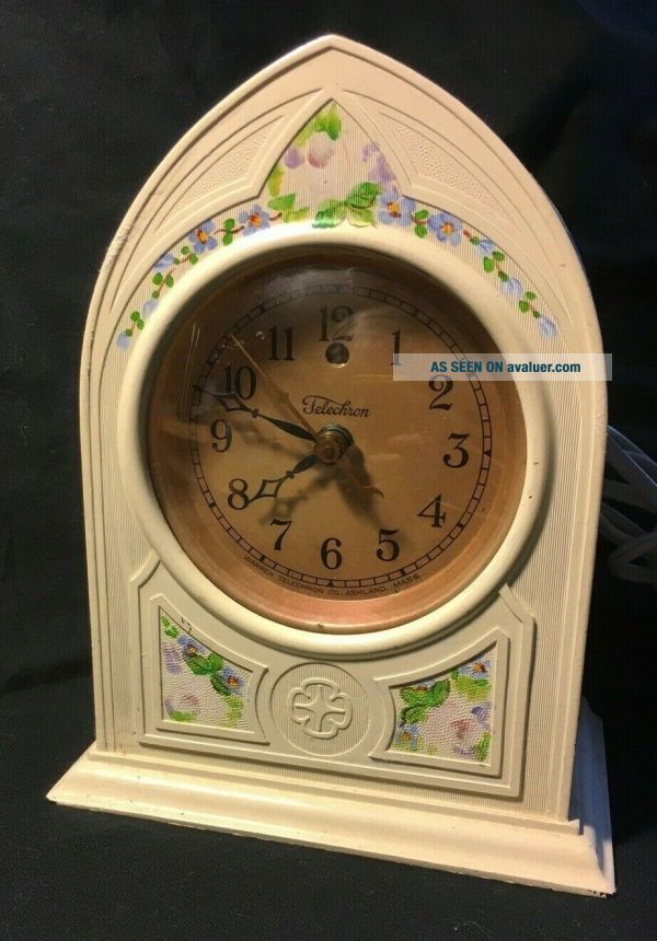 Antique Vintage 1925 Cathedral Telechron M1 Electric Shelf Mantle Clock ...