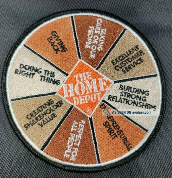 Values Guide Patch Home Depot Badge Wheel Of Values Patch Promo Item For Employees | #50998505