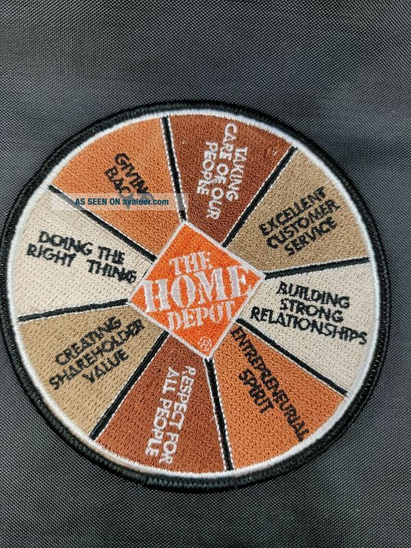 Values Guide Patch Home Depot Badge Wheel Of Values Patch Promo Item For Employees | #50998505