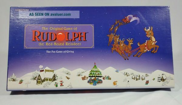 Vintage 1995 The Game Rudolph The Red Nose Reindeer Christmas Game ...