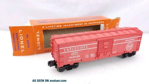 Lionel Trains Postwar 6470 Explosion Target Car With Box O Scale ...