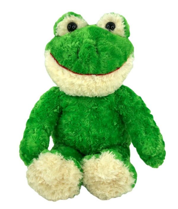Build A Bear BABW Spring Frog Plush 18 " Talking Green Shaggy Fur ...