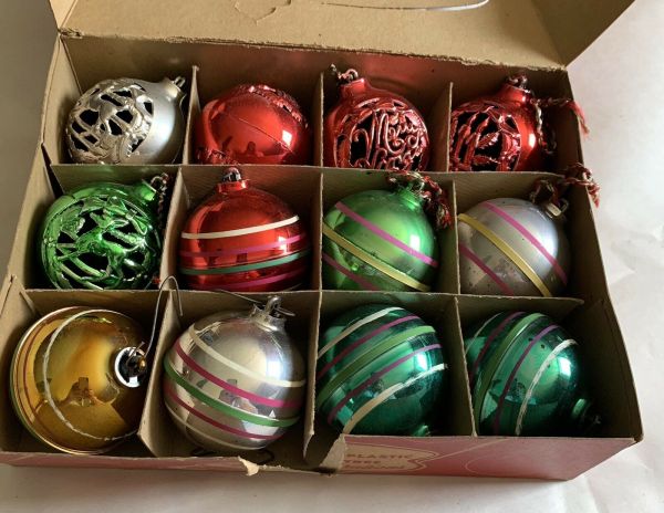 Vintage Plastic Christmas Ornaments