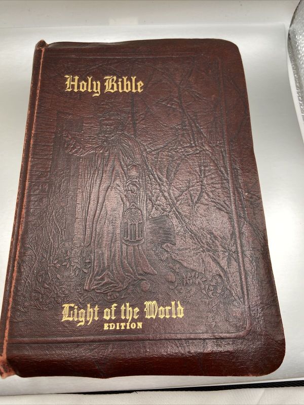 Holy Bible Catholic Light Of The World Edition 1962 Thumb Index Vintage ...